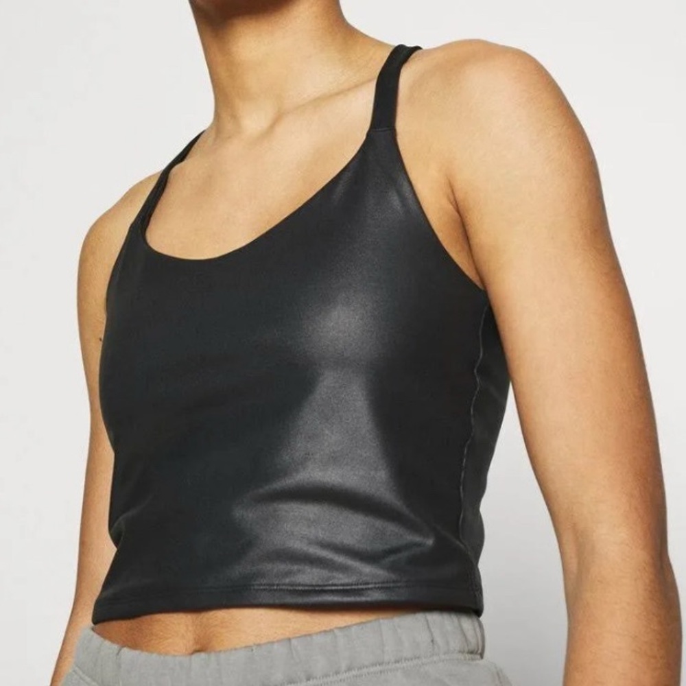 🖤3/$20 A&F Black Leather-Look Tank